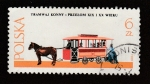 Stamps Poland -  Tranvia con tracción animal
