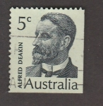 Sellos de Oceania - Australia -  Alfred Deakin