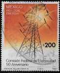 Stamps : America : Mexico :  50 años de la Comisión Federal de Electricidad 