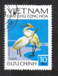 Sellos de Asia - Vietnam -  Pájaros, Garcilla De Ganado (Bubulcus ibis)