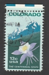 Stamps United States -  Colorado. Centenario del estado
