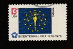 Stamps United States -  Bicentenario de la independencia de los USA