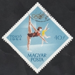 Stamps Hungary -  1650 -  Olimpiadas en Tokio, gimnasia