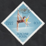 Sellos de Europa - Hungra -  1650 -  Olimpiadas en Tokio, gimnasia