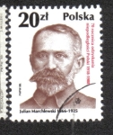 Sellos del Mundo : Europa : Polonia : 70 aniversario de la República independiente, Julian Marchlewski