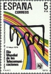 Stamps Spain -  2522 - Día mundial de las telecomunicaciones - Telecomunicación universal