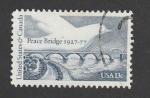 Stamps United States -  Puente de la Paz entre USA y Canadá