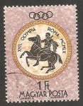 Sellos de Europa - Hungra -  1385 - Olimpiadas de Roma, jinete