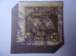 Sellos de America - El Salvador -  Bandera Nacional