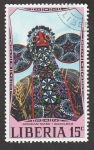 Stamps Liberia -  Máscara africana