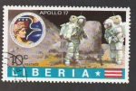 Sellos de Africa - Liberia -  Misión Apollo 17