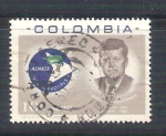Stamps : America : Colombia :  RESERVADO Kennedy