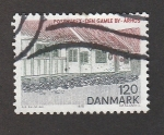 Sellos de Europa - Dinamarca -  Estafeta de correos en Ahrus