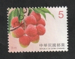 Stamps Taiwan -  Fruta, lichis