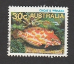Stamps Australia -  Pez Macropharyngodon
