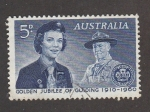 Stamps Australia -  Jubileo de oro de los guías