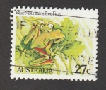 Stamps Australia -  Rana arborícola de las montañas azules