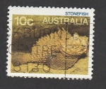 Sellos de Oceania - Australia -  Pez piedra