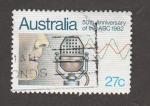 Sellos de Oceania - Australia -  50 Aniversario de la radio ABC