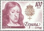 Stamps Spain -  2556 - Reyes de España - Casa de Austria - Carlos II (1661-1700)