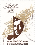 Stamps Poland -  KAROL SZYMANOWSKI -COMPOSITOR