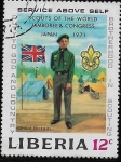 Stamps Liberia -  13 Congreso y Jamboree Internacional, Japón 