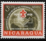 Stamps : America : Nicaragua :  Centenario del nacimiento del fundador del escultismo mundial