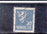 Sellos del Mundo : Europa : Noruega : LEÓN RAMPANTE