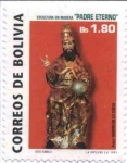 Stamps America - Bolivia -  Padre Eterno, Escultura en Madera