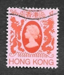 Stamps Hong Kong -  397 - Isabel II