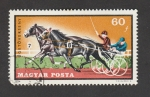 Stamps Hungary -  Carreras de trotones