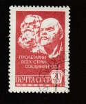Stamps Russia -  Lenin y Karl Marx