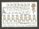 Stamps United Kingdom -  842 - Siete cigueñas y ocho lecheras