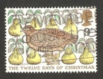 Stamps United Kingdom -  845 - Dulces de Navidad, Perdiz y peras