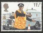 Sellos de Europa - Reino Unido -  914 - 150 Anivº de la Policia Metropolitana, Policia dirigiendo la circulación