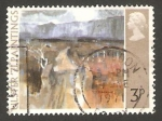 Stamps United Kingdom -  621 - Camino de Montaña, del pintor Flanagan