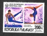 Stamps Madagascar -  C154 - JJOO de Montreal 1976