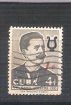 Stamps Cuba -  Ignacio Cervantes