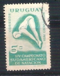 Stamps Uruguay -  RESERVADO natación