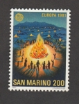 Stamps : Europe : San_Marino :  Europa 1981