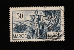 Stamps : Africa : Morocco :  Agricultor