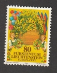 Sellos de Europa - Liechtenstein -  Flores