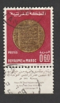 Stamps Morocco -  Reproducción de una moneda acuñada en 1248