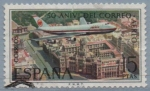 Stamps Spain -  L Aniversario dl correo aereo 