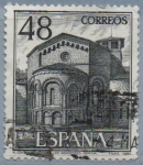 Stamps Spain -  Monasterio d´San Joan d´l´Abadesses Gerona