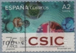 Stamps Spain -  Composicion d´monoparticulas en el interior d´nanotubos