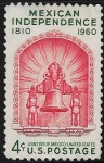 Stamps : America : United_States :  Independencia Mexicana 