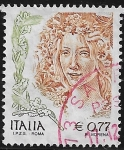 Stamps : Europe : Italy :  La mujer en el arte