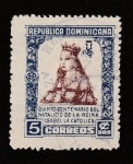 Sellos de America - Rep Dominicana -  V Centenario del nacimiento de I)sabel la Católica