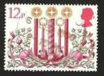 Stamps United Kingdom -  960 - Navidad, unas velas